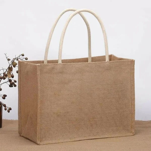 Burlap Jute Tote Bag