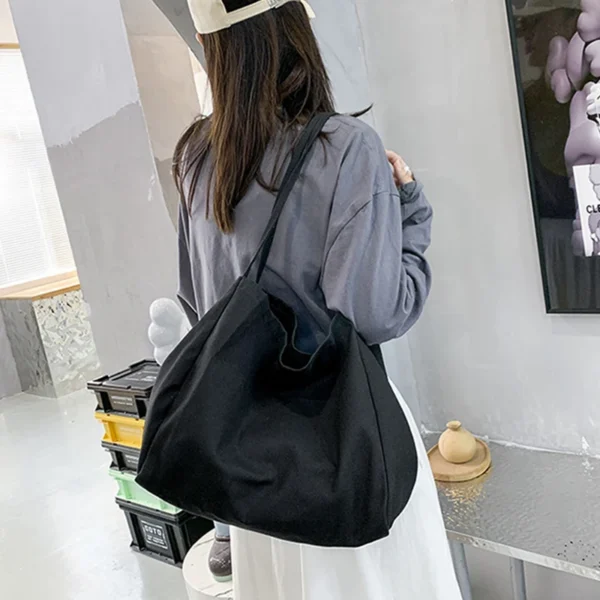 Large Canvas Shopper Tote