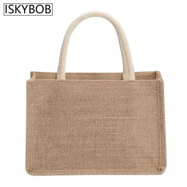 Burlap Jute Tote Bag