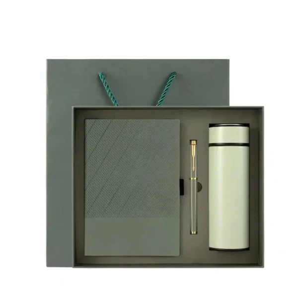 Notebook, Pen and Flask Gift Set