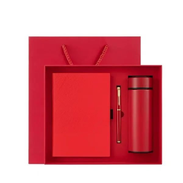 Notebook, Pen and Flask Gift Set