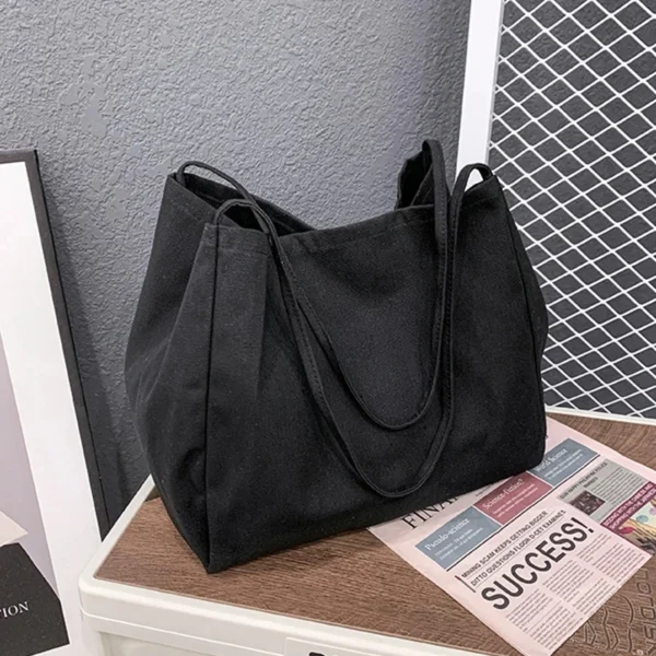 Large Canvas Shopper Tote