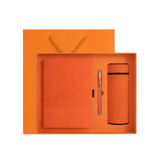 Notebook, Pen and Flask Gift Set