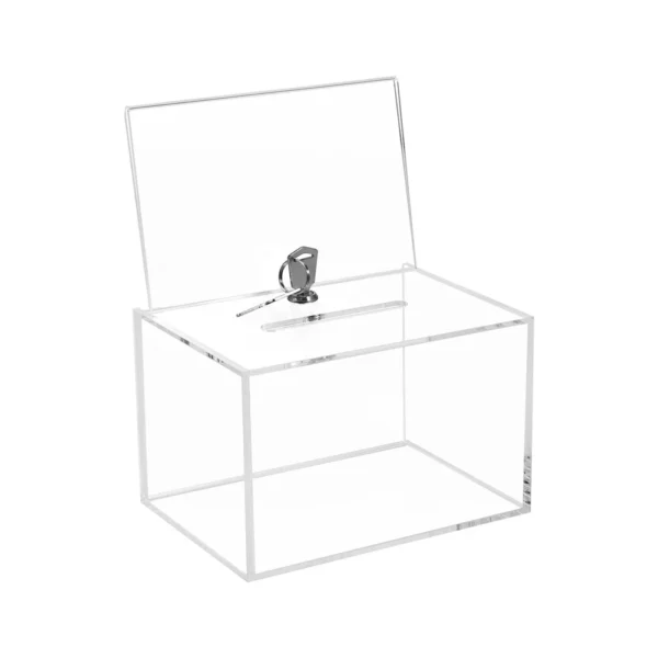 Acrylic Donation Box with Lock