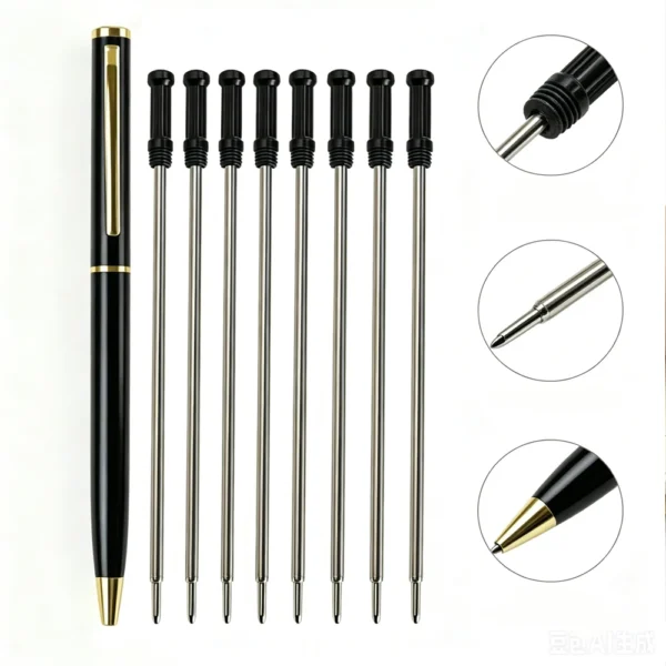 Sbafe6a839cce4af3a0e4ffa3e29b3a261.webp Metal Twist Pen with 10 Refills