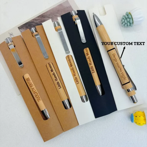 Sbc7fed7d686541a9bcd4d0d4e37b63a0V.webp Bamboo Ballpoint Pen Gift Set