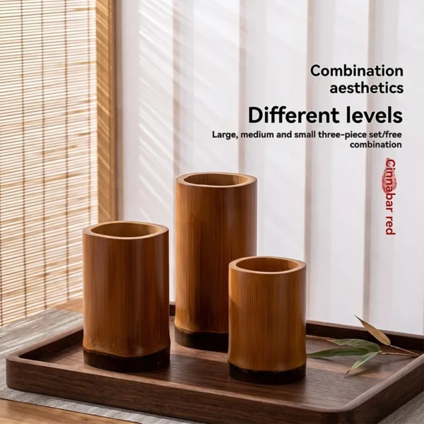 Natural Bamboo Pen Holder